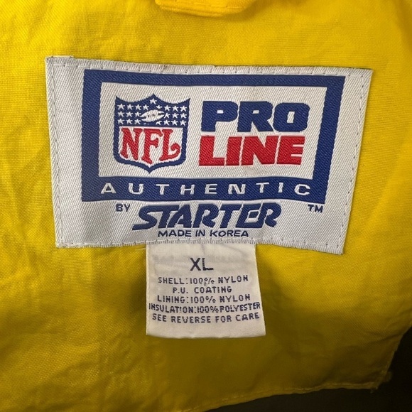 NFL - Steelers - 90s Starter Hooded 1/2 Zip Pullover Jacket  Pro Line - XL - Picture 16 of 16